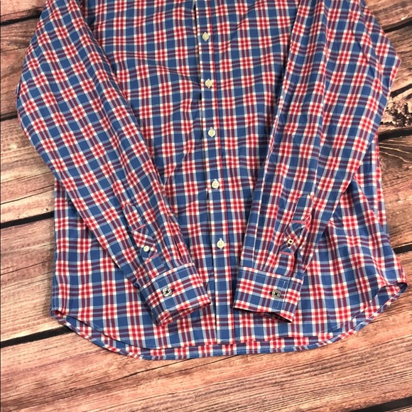 Jeremy argyle button down shirt red white blue - Picture 2 of 8